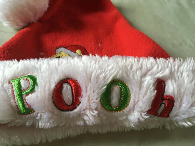 Winnie the Pooh Christmas Hat - disney - fully embroidered – photo 3